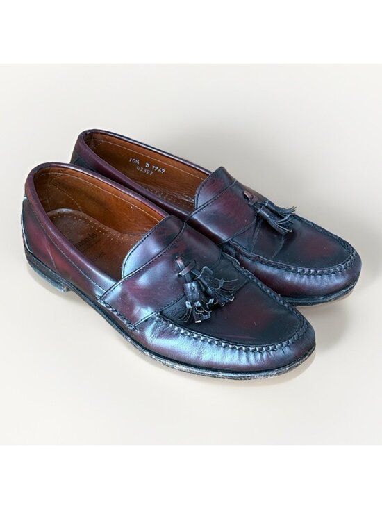 Allen Edmonds Stowe Tassel Loafer Size 10.5 D Brown Genuine Leather Made In USA